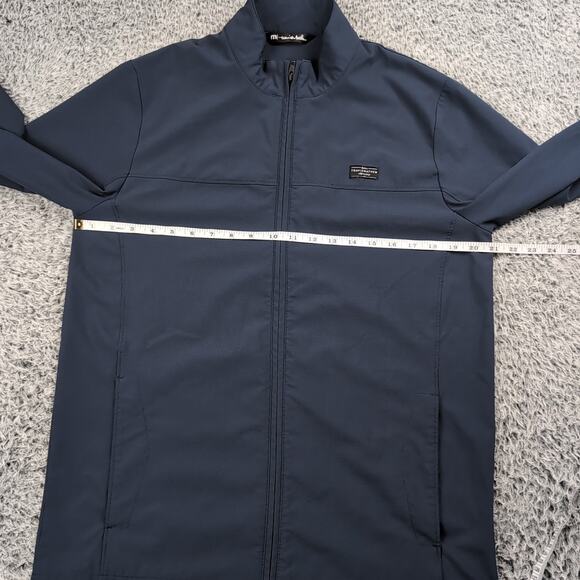 Travis Mathew Jacket Men Medium Blue Full Stretch Golf Lightweight Windbreaker - Picture 3 of 6